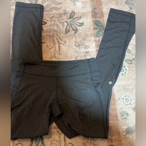 Grey Lululemon Tights Full Length